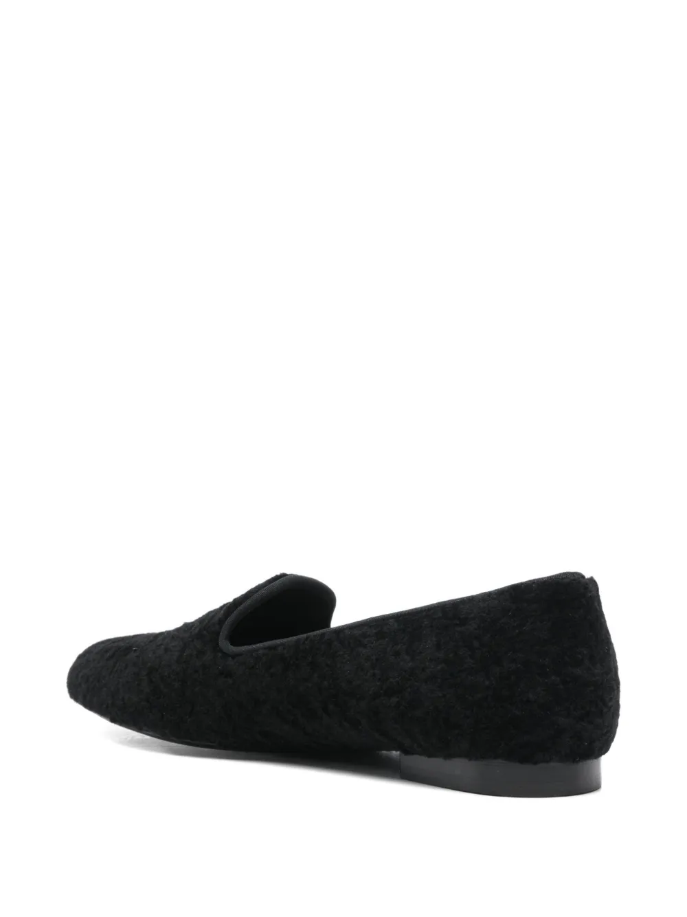 TOTEME Lammy loafers Zwart