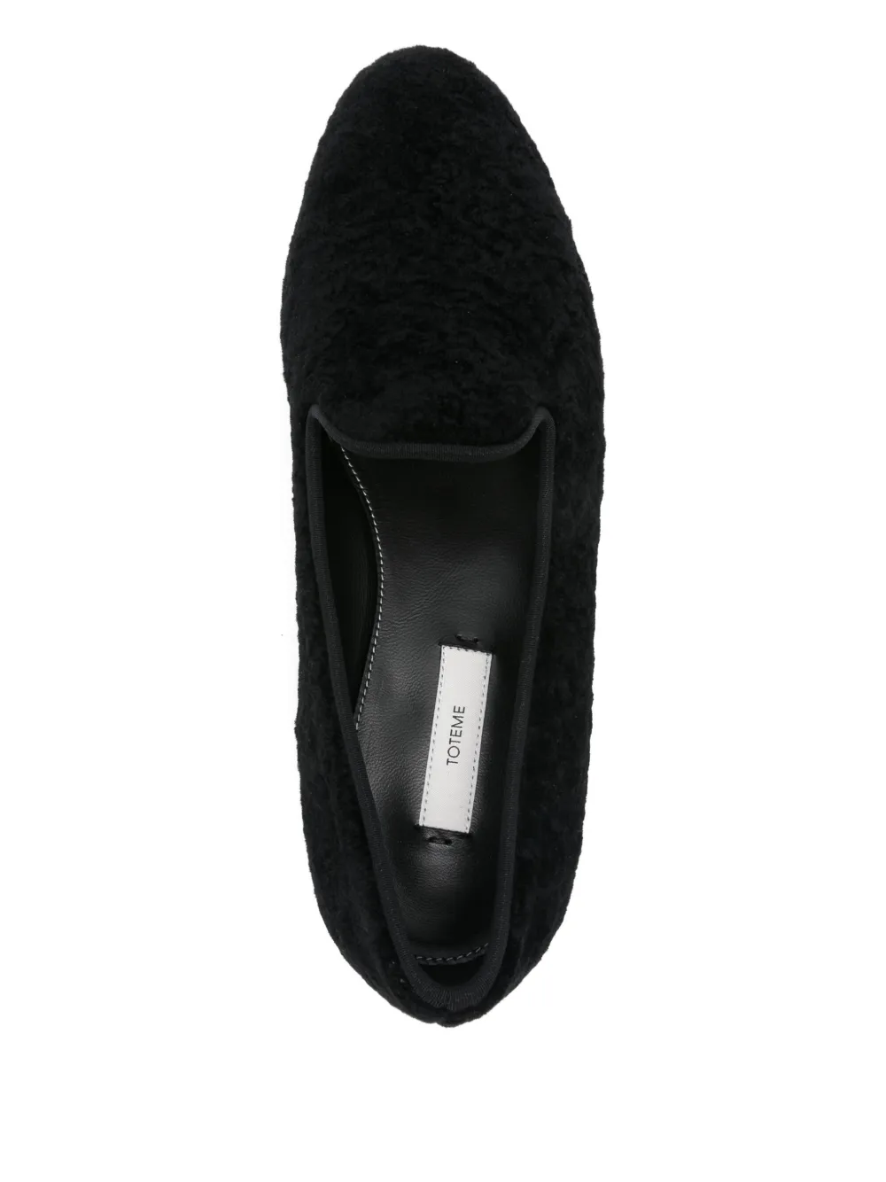 TOTEME Lammy loafers Zwart