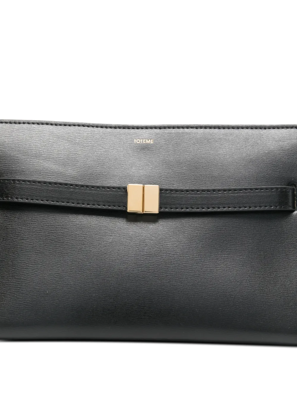 TOTEME Leren crossbodytas met riem Zwart