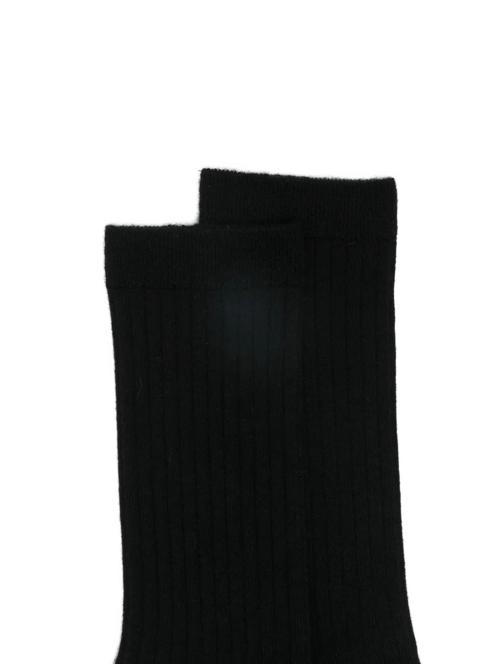  Toteme Ribbed Crew Socks (set Of Two) - Black 