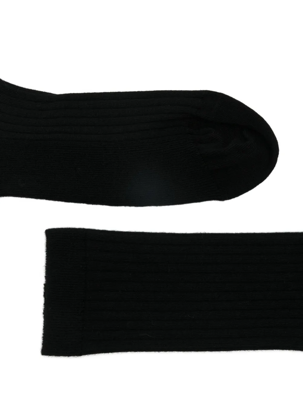  Toteme Ribbed Crew Socks (set Of Two) - Black 