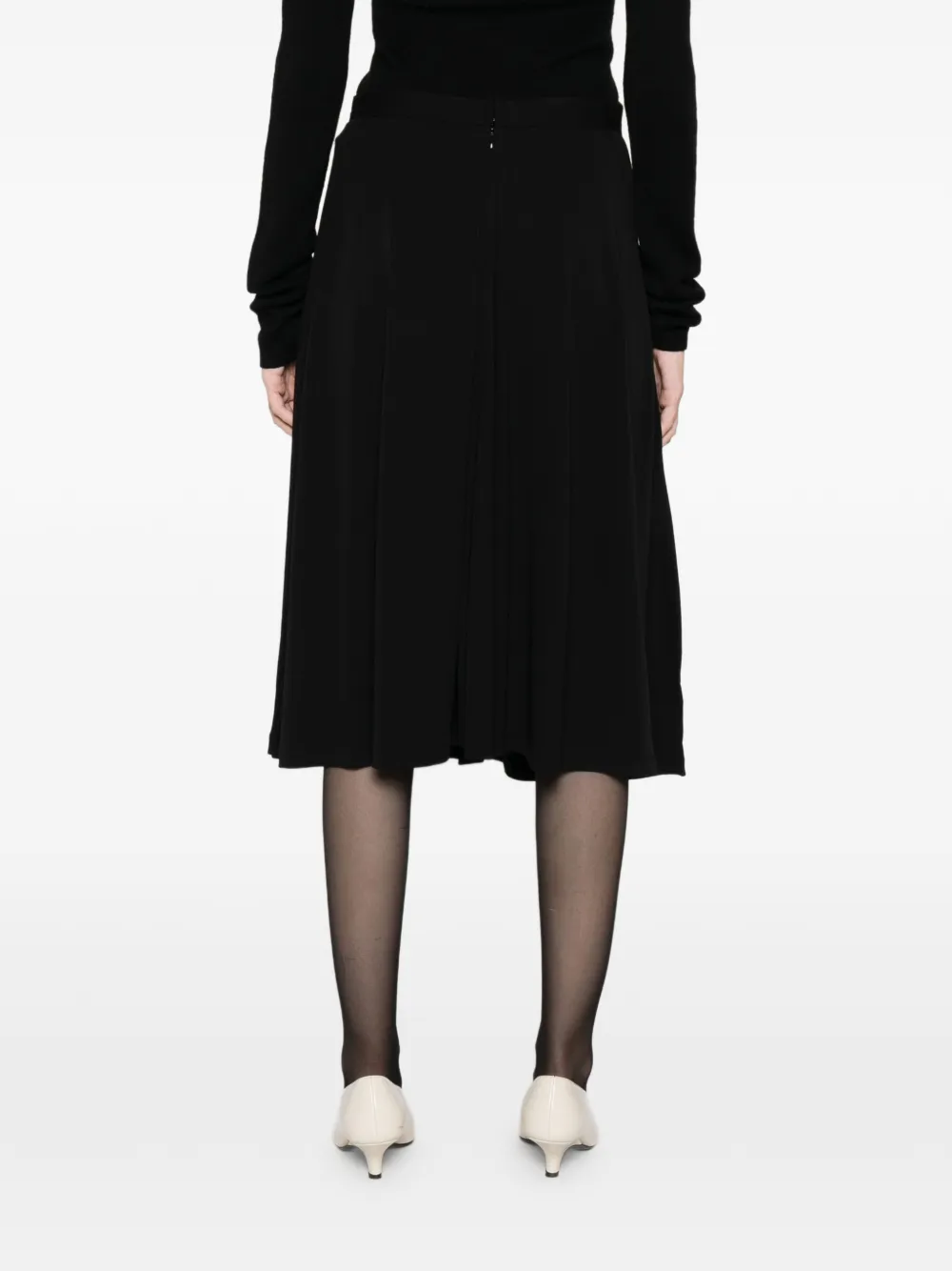 Totême Toteme Fluid Midi Skirt In Black