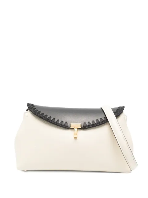 TOTEME T-lock embroidered leather clutch bag