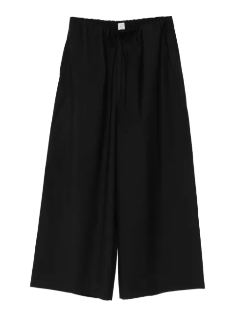 TOTEME Dinner drawstring wool trousers