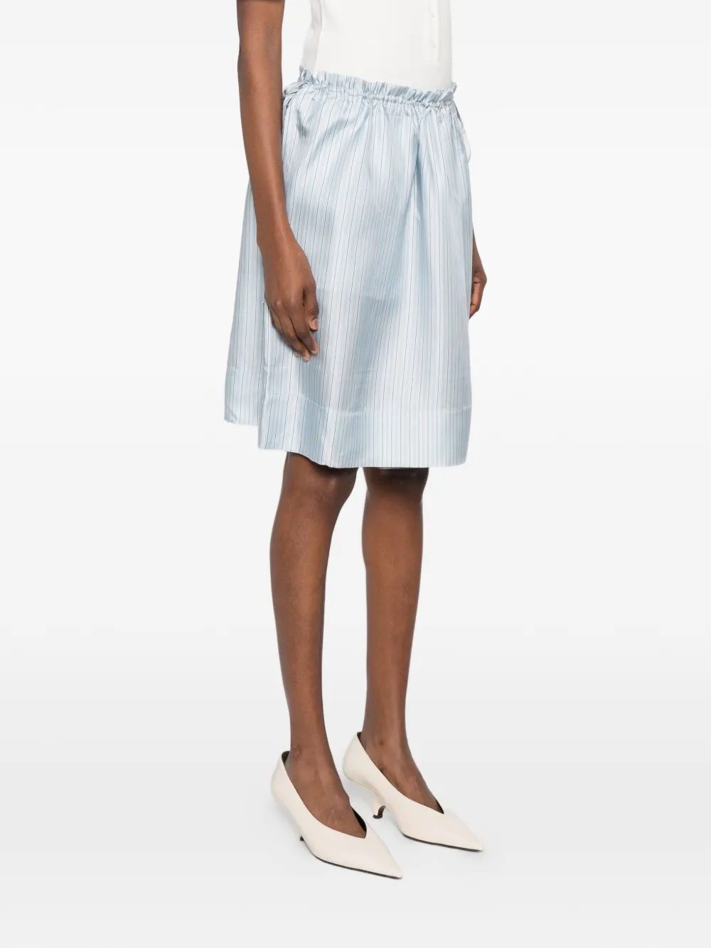 TOTEME Gestreepte mini-rok Blauw