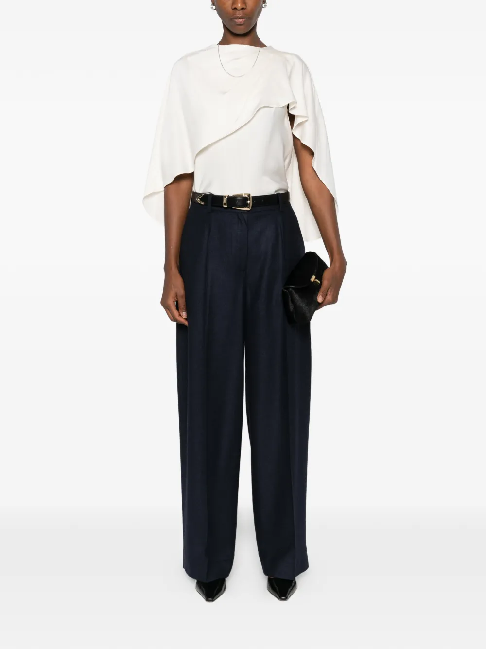 TOTEME Flanellen broek - Blauw