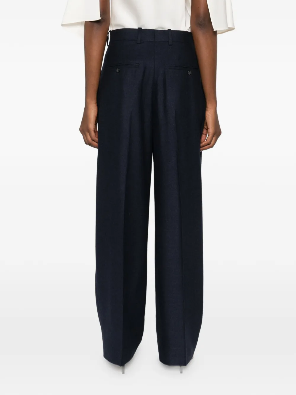 TOTEME Flanellen broek Blauw