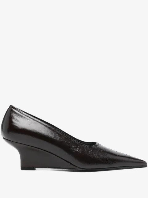 TOTEME sharp naplack wedge pumps