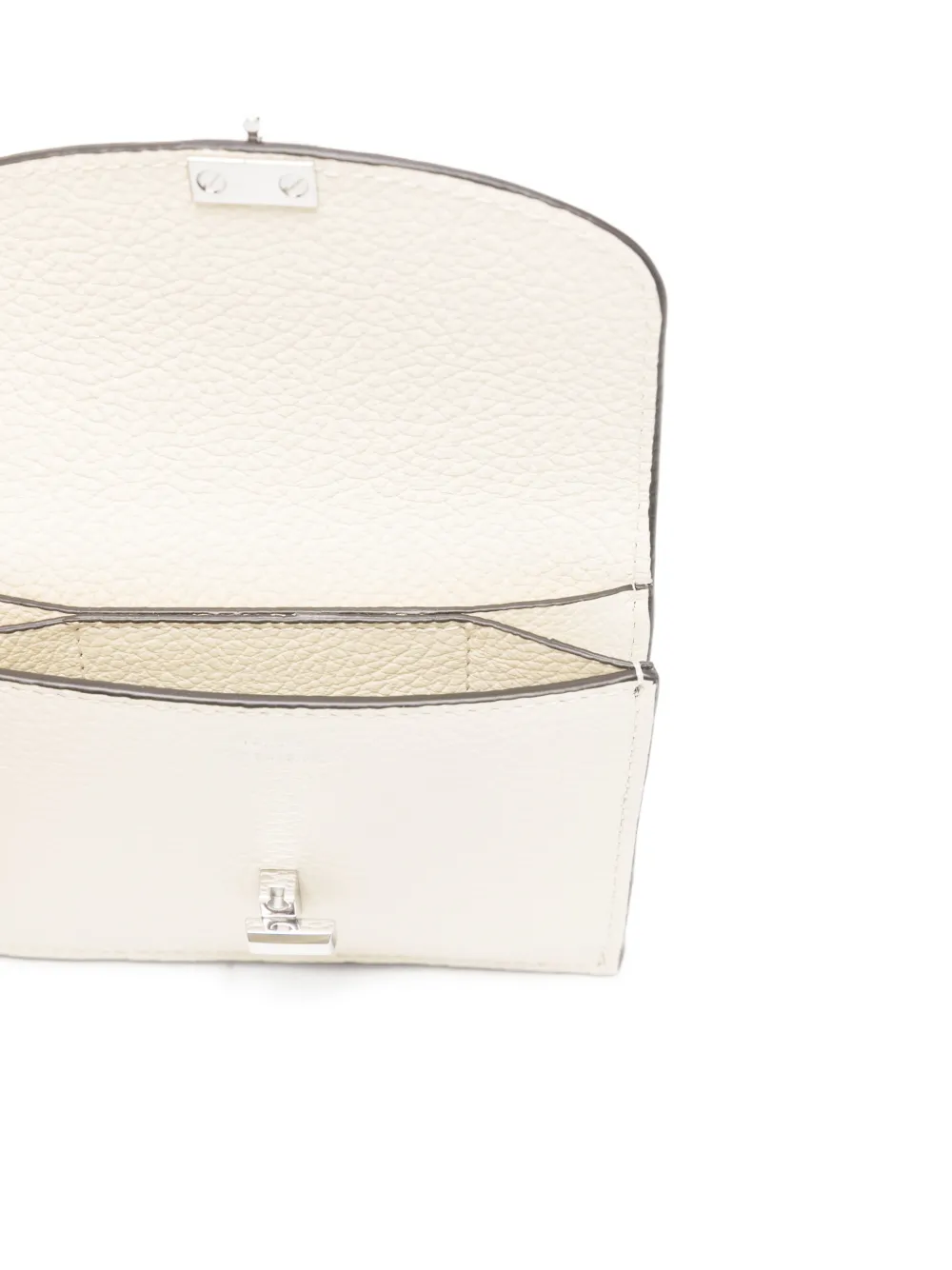  Toteme T-lock Leather Cardholder - Neutrals 