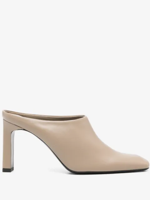TOTEME 85mm square toe bar mules
