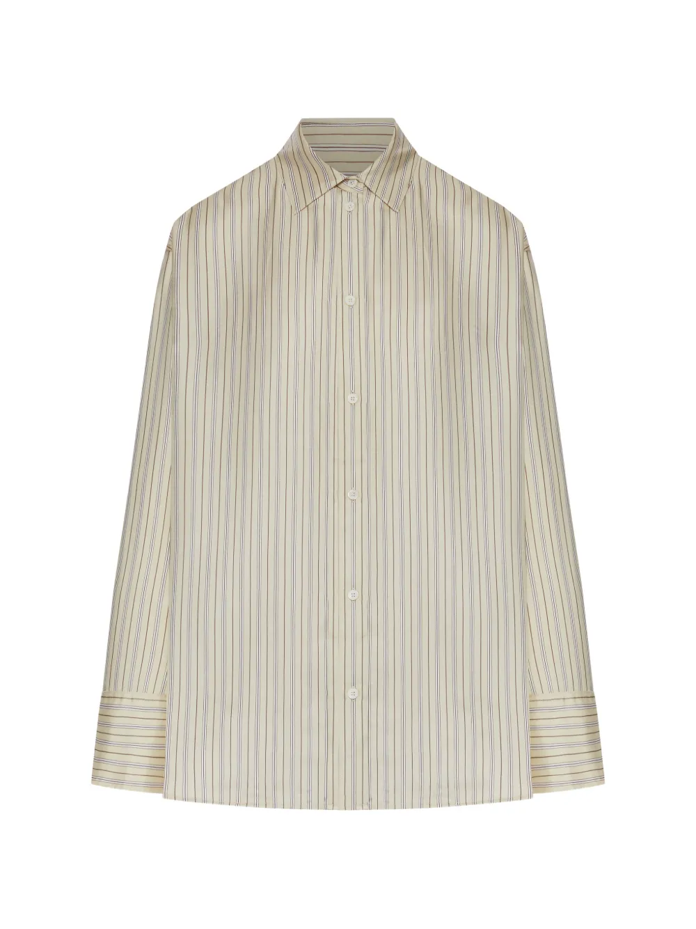 TOTEME striped-pattern shirt - Nude