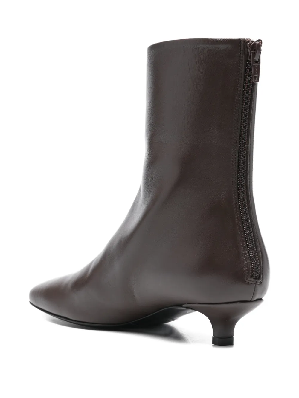 Totême 35mm Nappa Ankle Boots In Brown