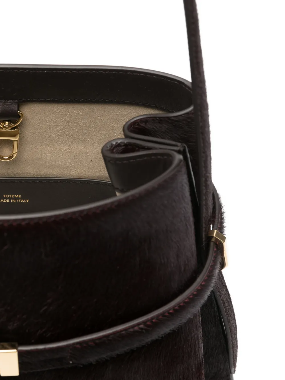 Totême Belted-detail Bucket Bag In Black