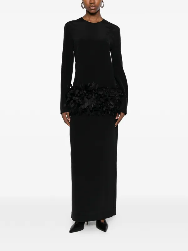 toteme evening dress Toteme - Slouch Waist Wool Dress Poppy - 32