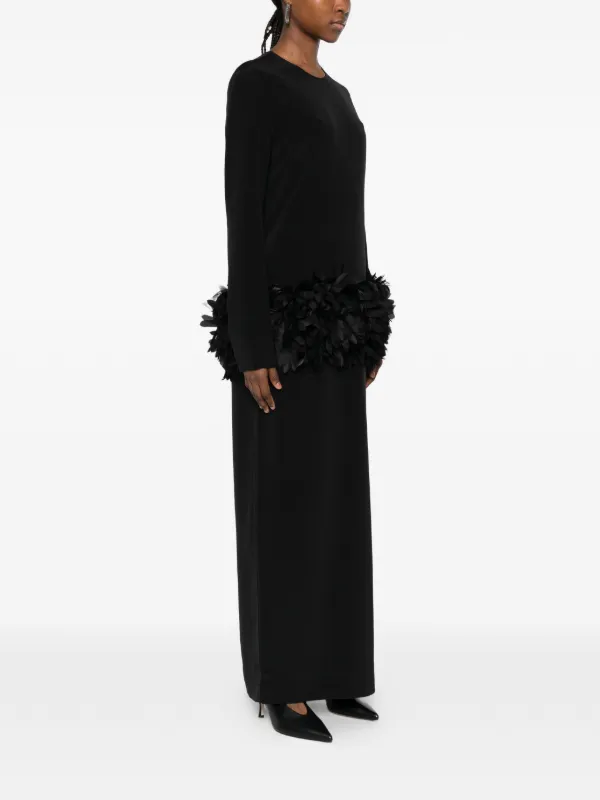toteme black dress Fluid slip dress black  TOTEME