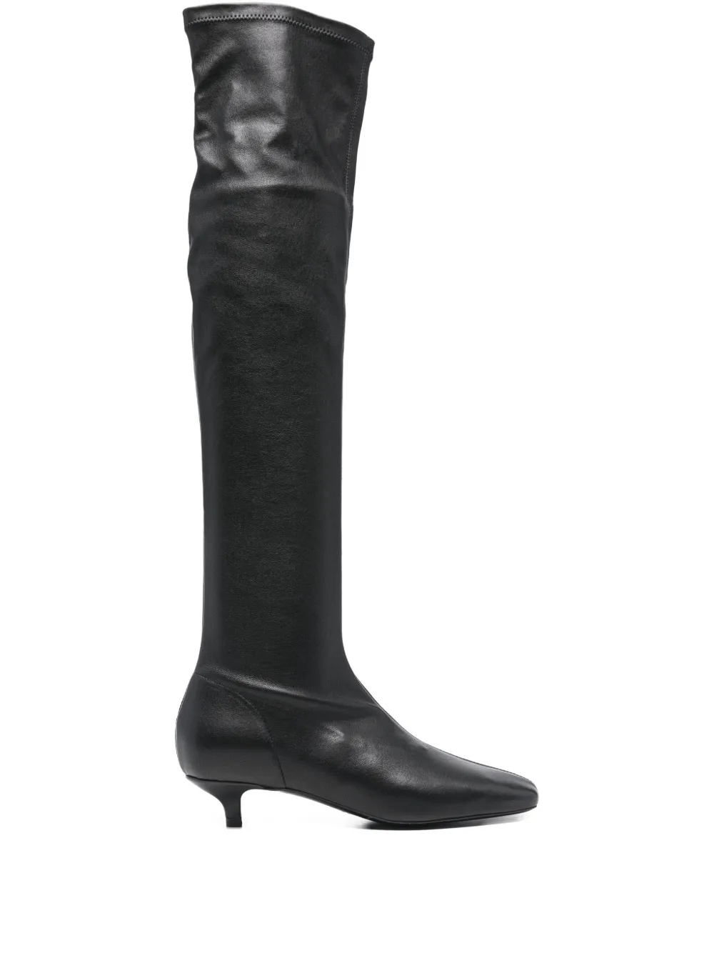 Totême Nappa-leather Knee-high Boots In Animal Print