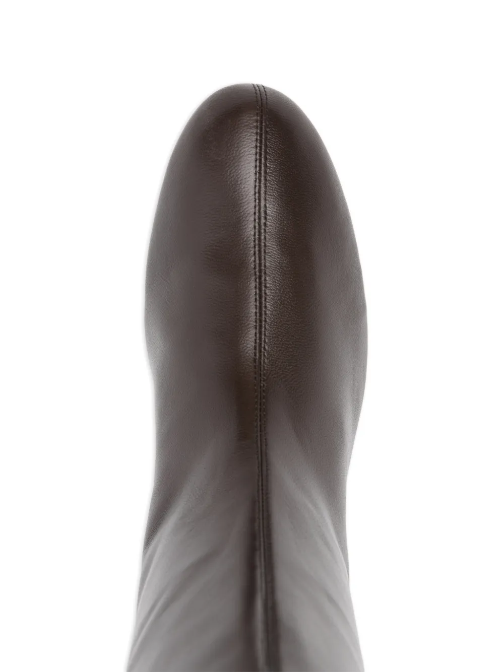 Totême 50mm Downtown Leather Knee-high Boots In Brown