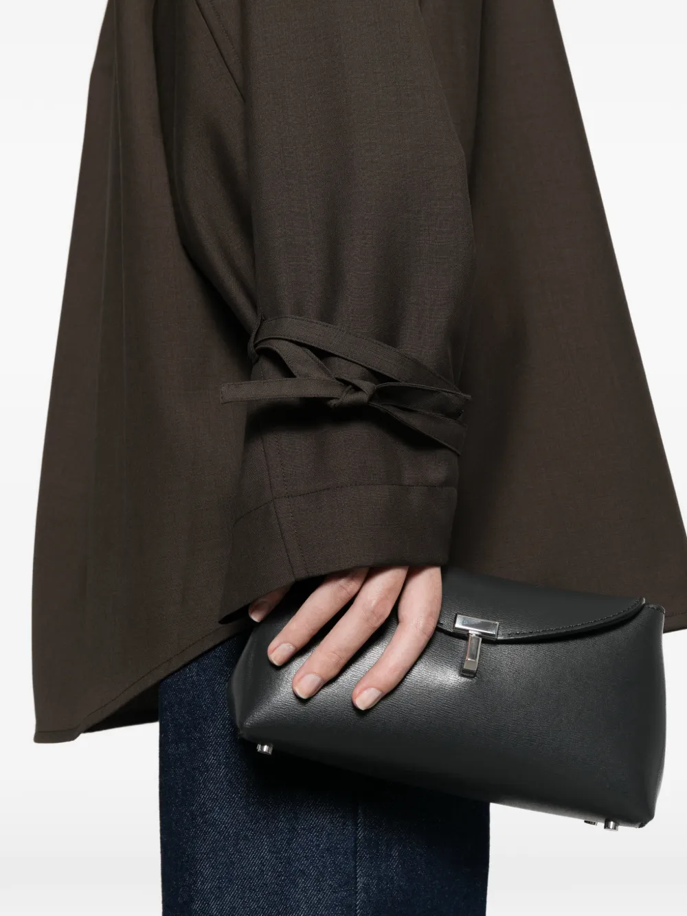 Totême Tie-cuff Shirt In Brown