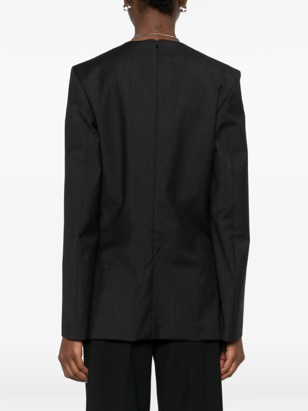 Totême Long-sleeve Blouse In Gray