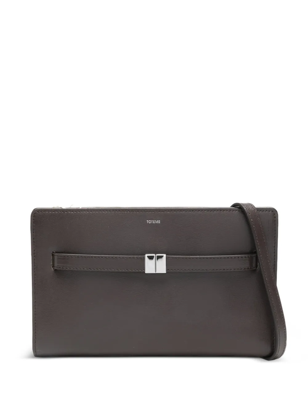 TOTEME belted cross body bag - Marrone