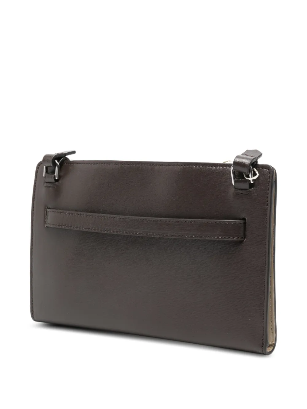 TOTEME Leren crossbodytas met band Bruin