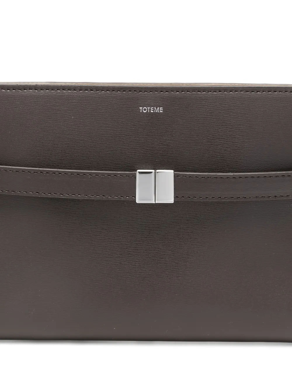 TOTEME Leren crossbodytas met band Bruin