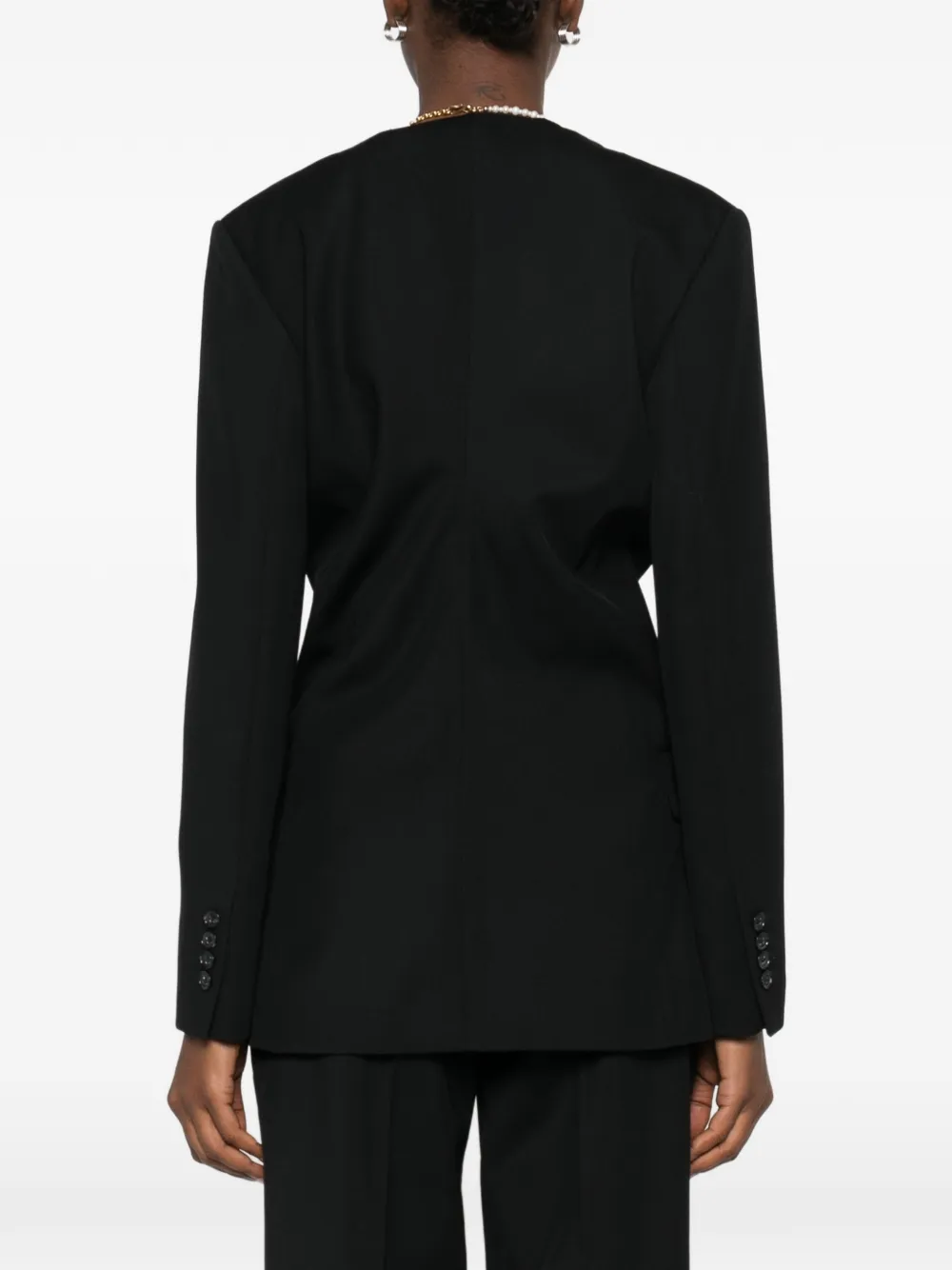 TOTEME Slouch blazer met enkele knoop Zwart