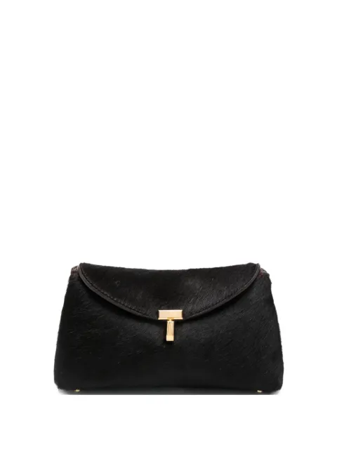 TOTEME mini T-lock pony-hair clutch bag