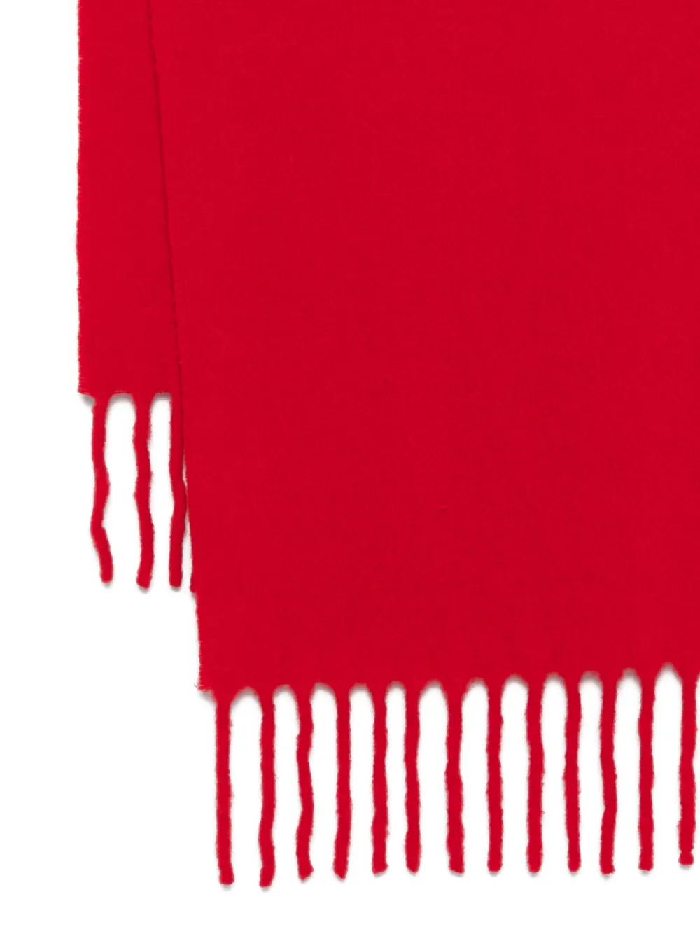 TOTEME Fuzzy fringed scarf - Rood