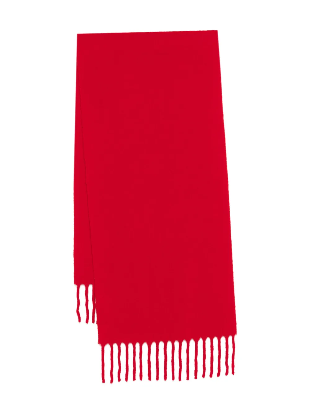 Totême Fuzzy Fringed Scarf In Red