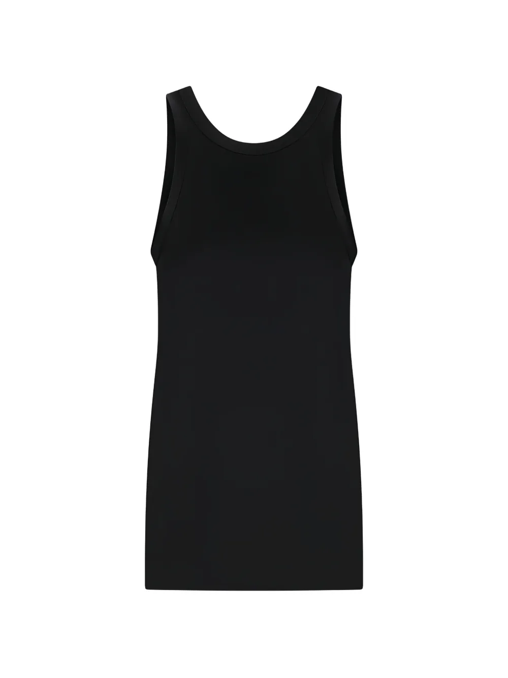 TOTEME Gewelfde satijnen tanktop Zwart