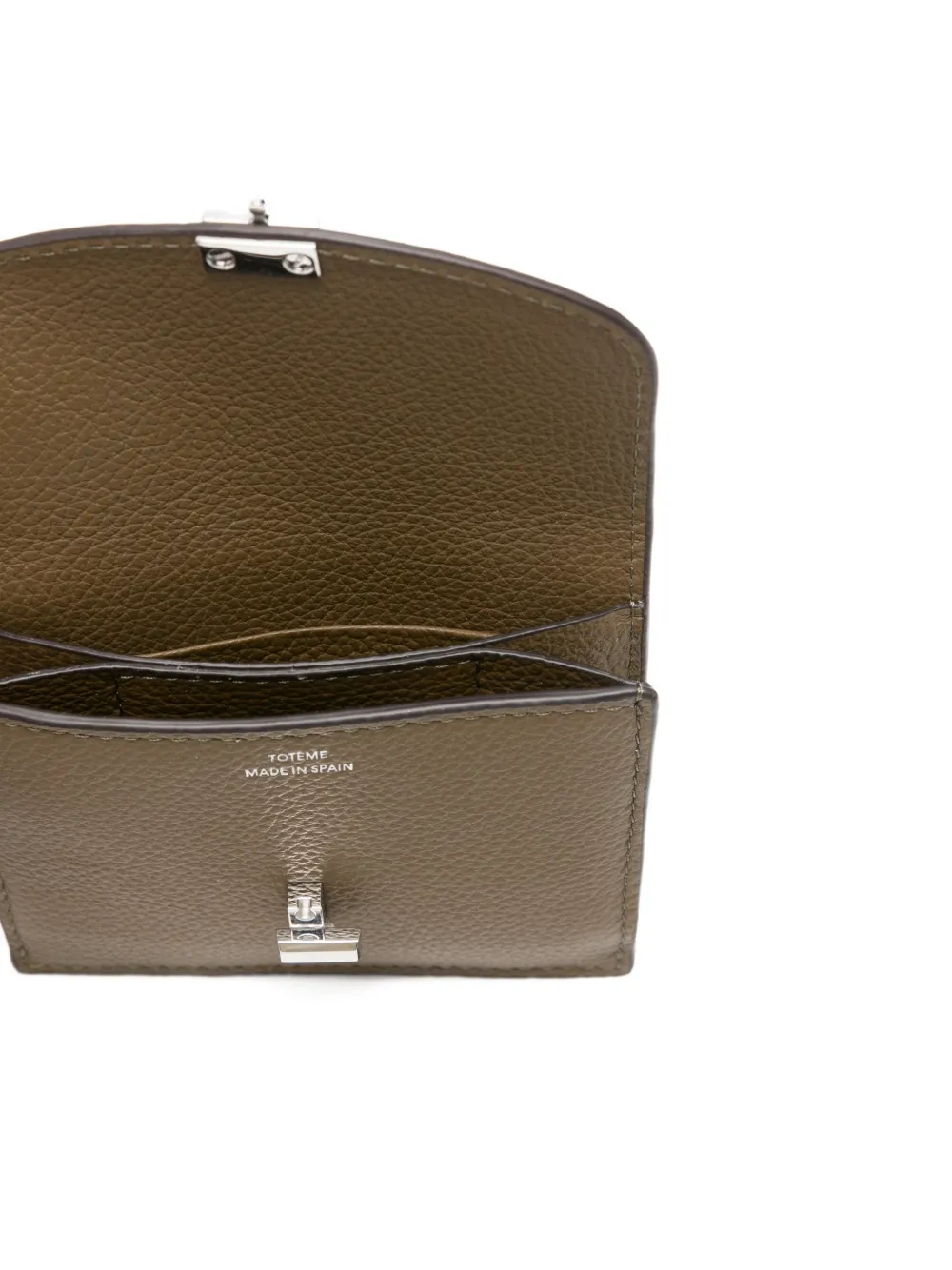  Toteme T-lock Leather Cardholder - Brown 