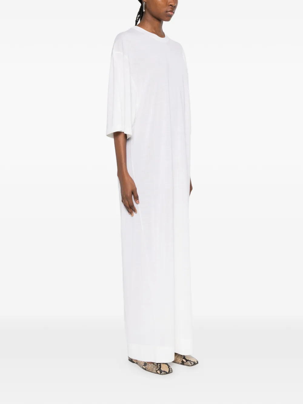 TOTEME T-shirtjurk van merinowol Beige