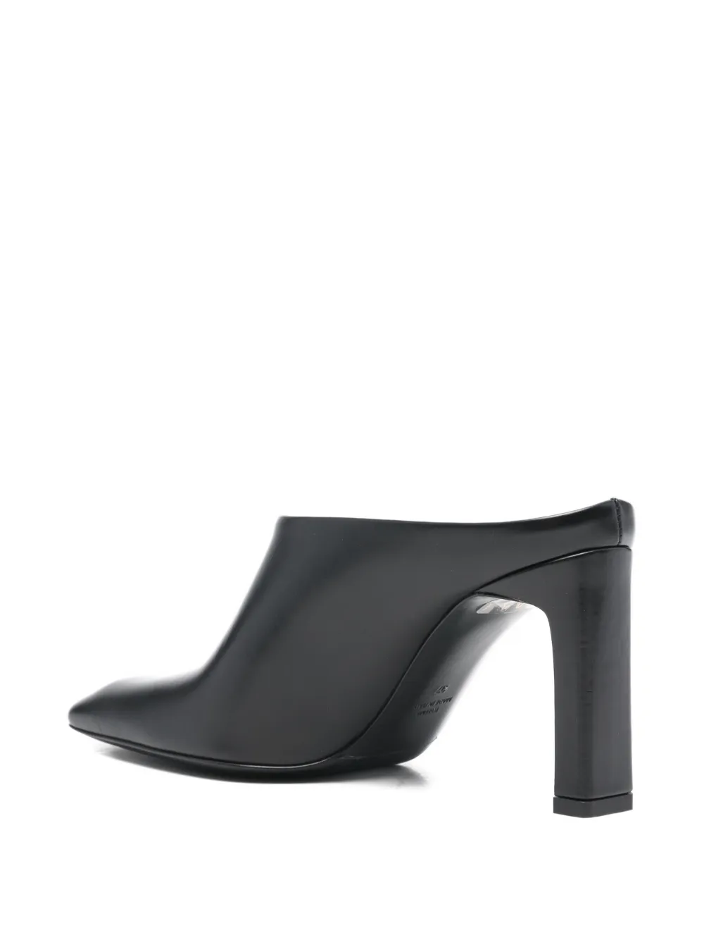 Totême 85mm Box Leather Mules In Black