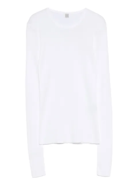 TOTEME long-sleeve cotton top