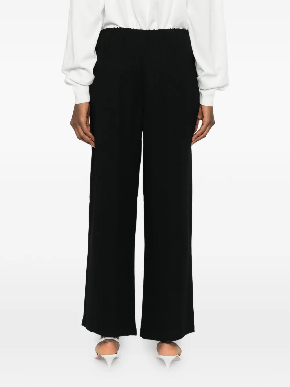 TOTEME Broek met elastische taille Zwart