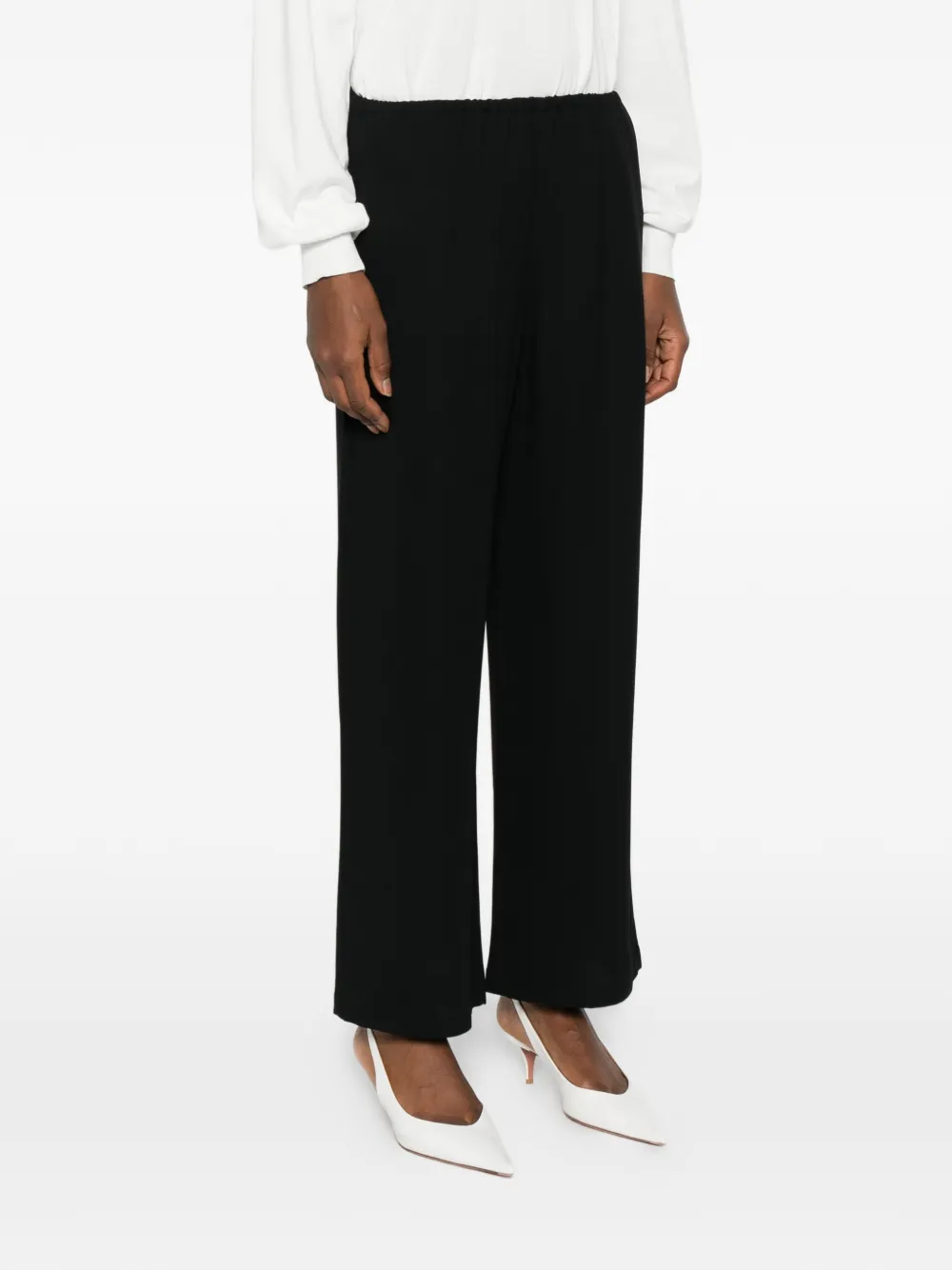 TOTEME Broek met elastische taille Zwart