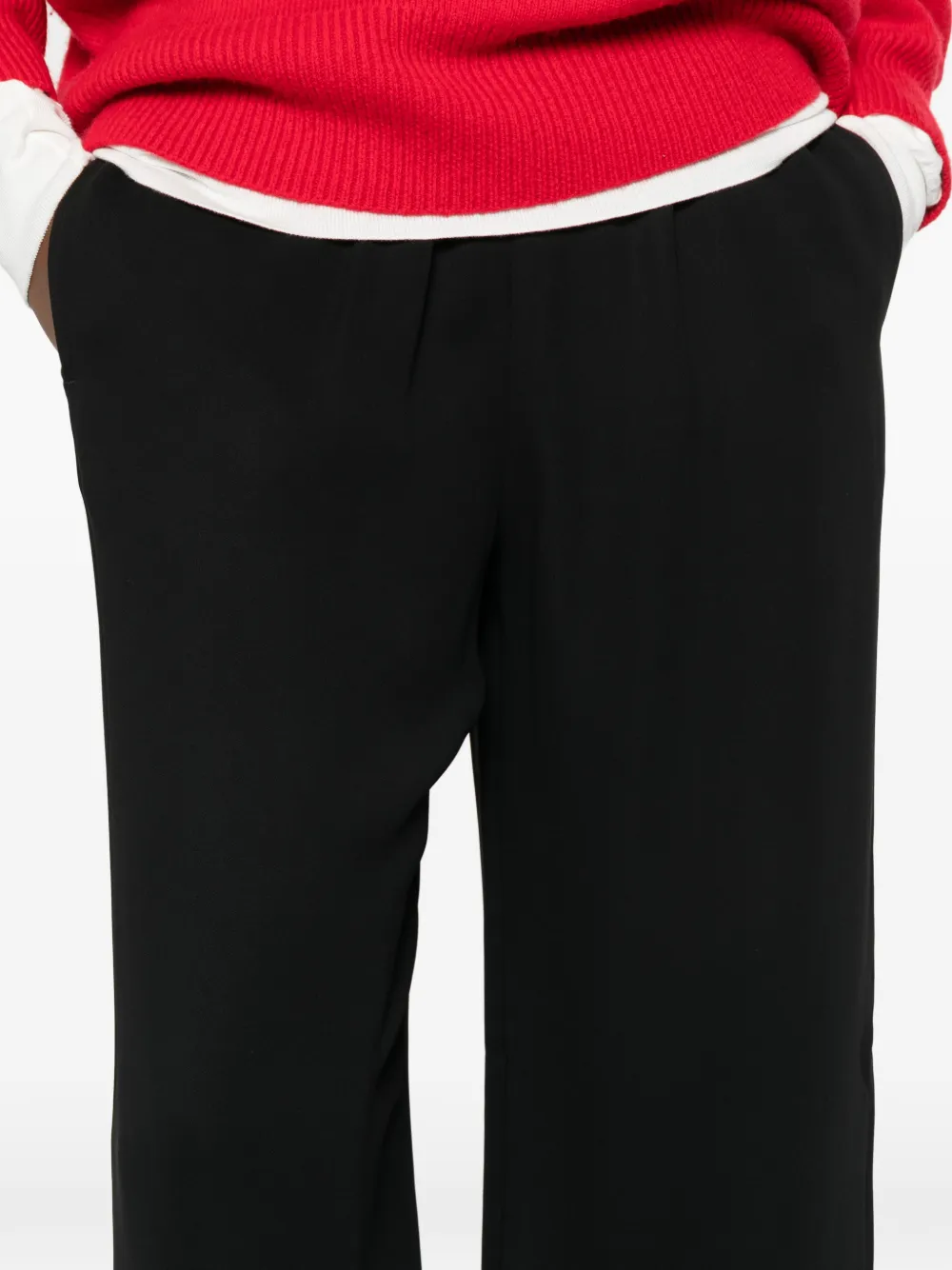 TOTEME Broek met elastische taille Zwart