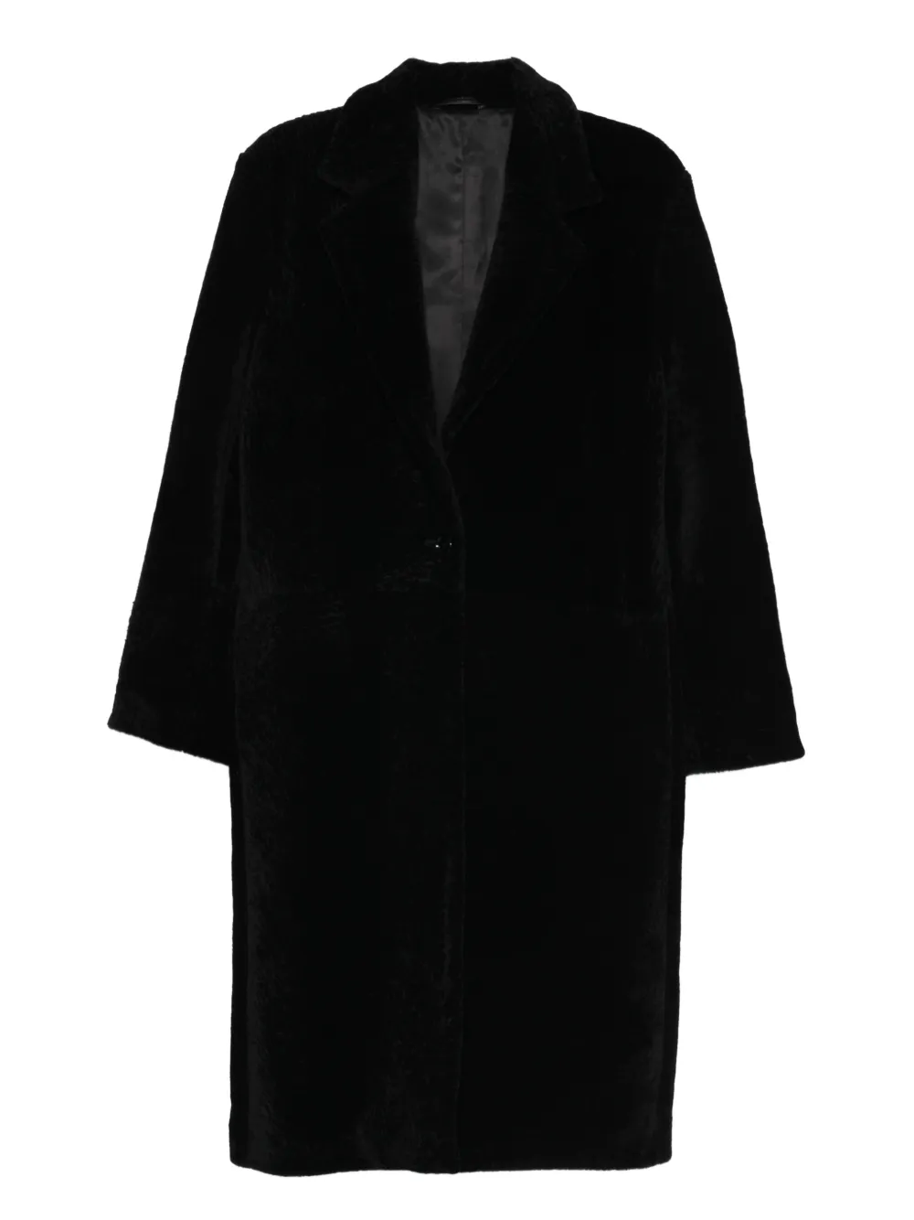TOTEME shearling coat | Black | Image 1
