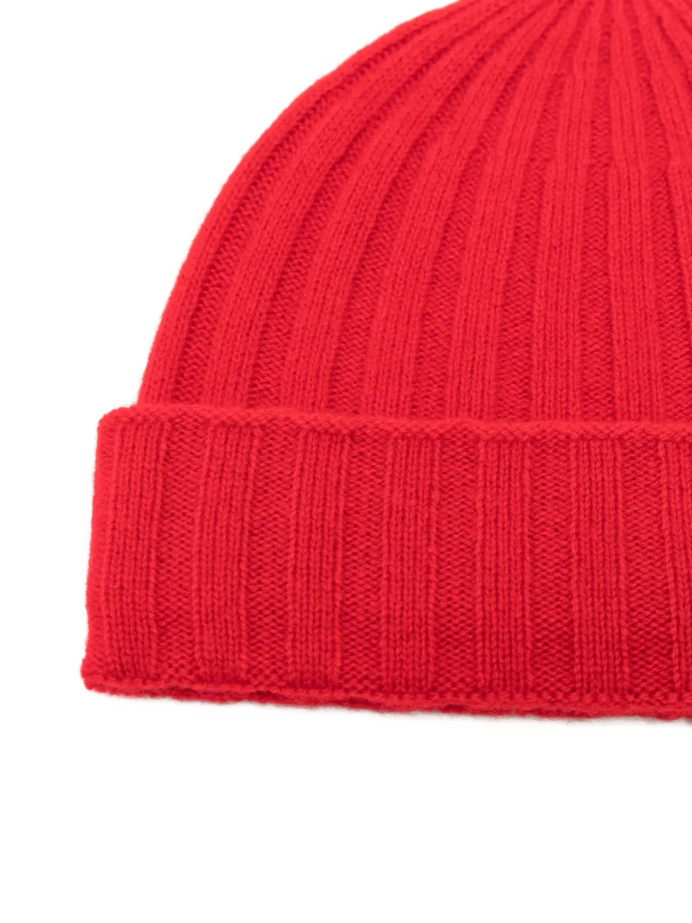 TOTEME Geribbelde kasjmier muts Rood