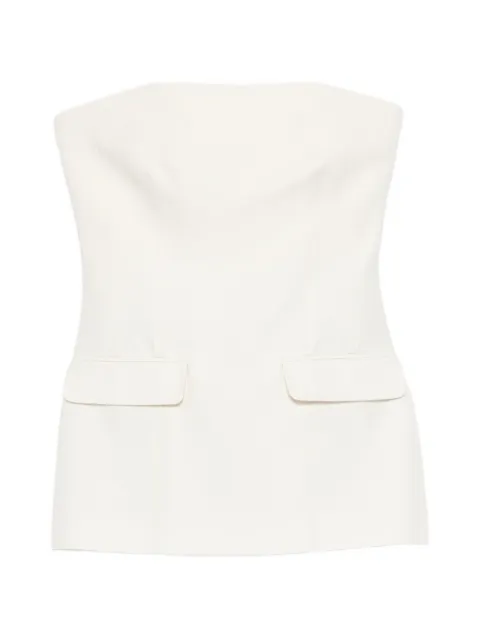 TOTEME haut-bustier en crêpe