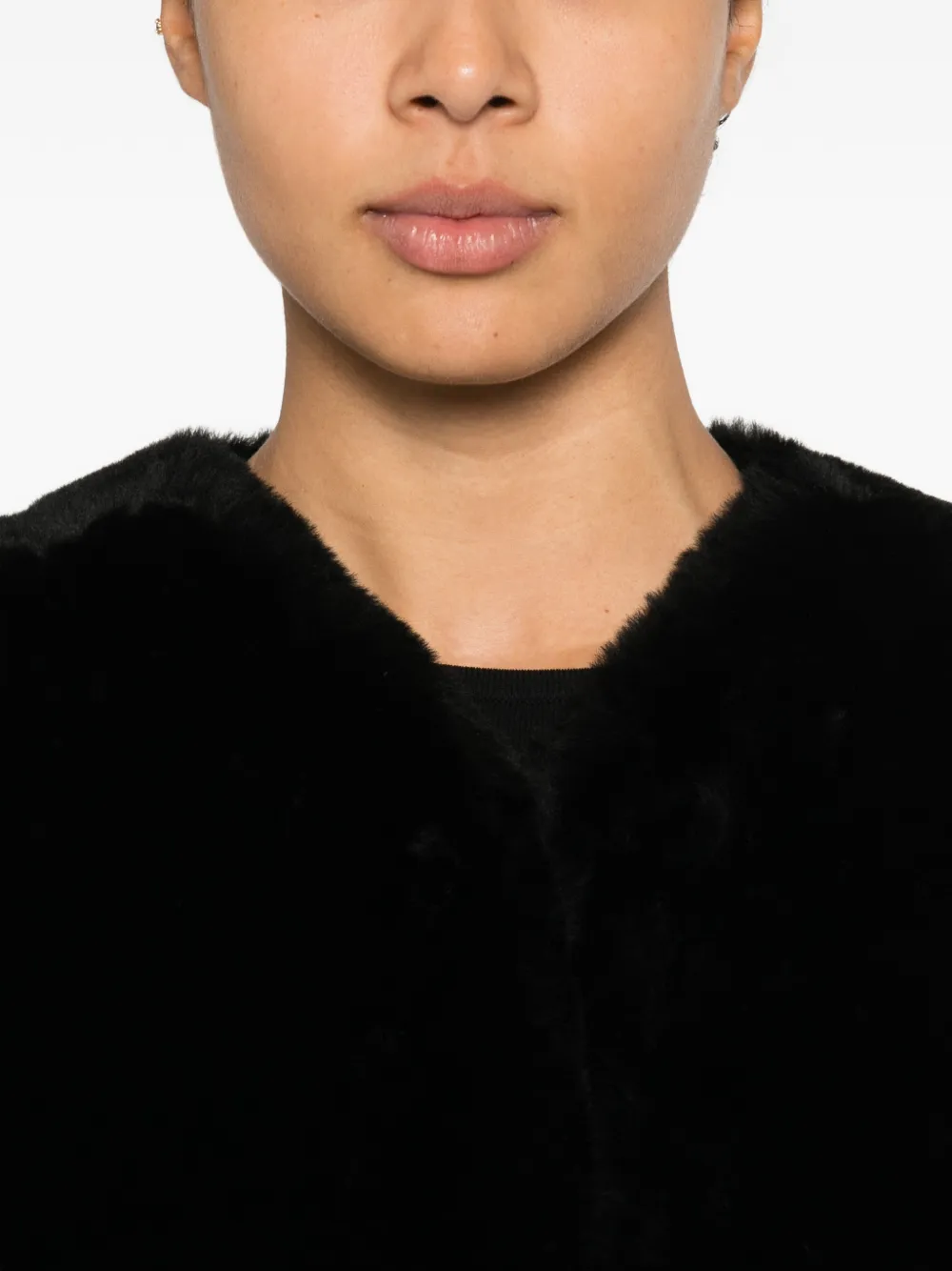 TOTEME Lammy coat Zwart