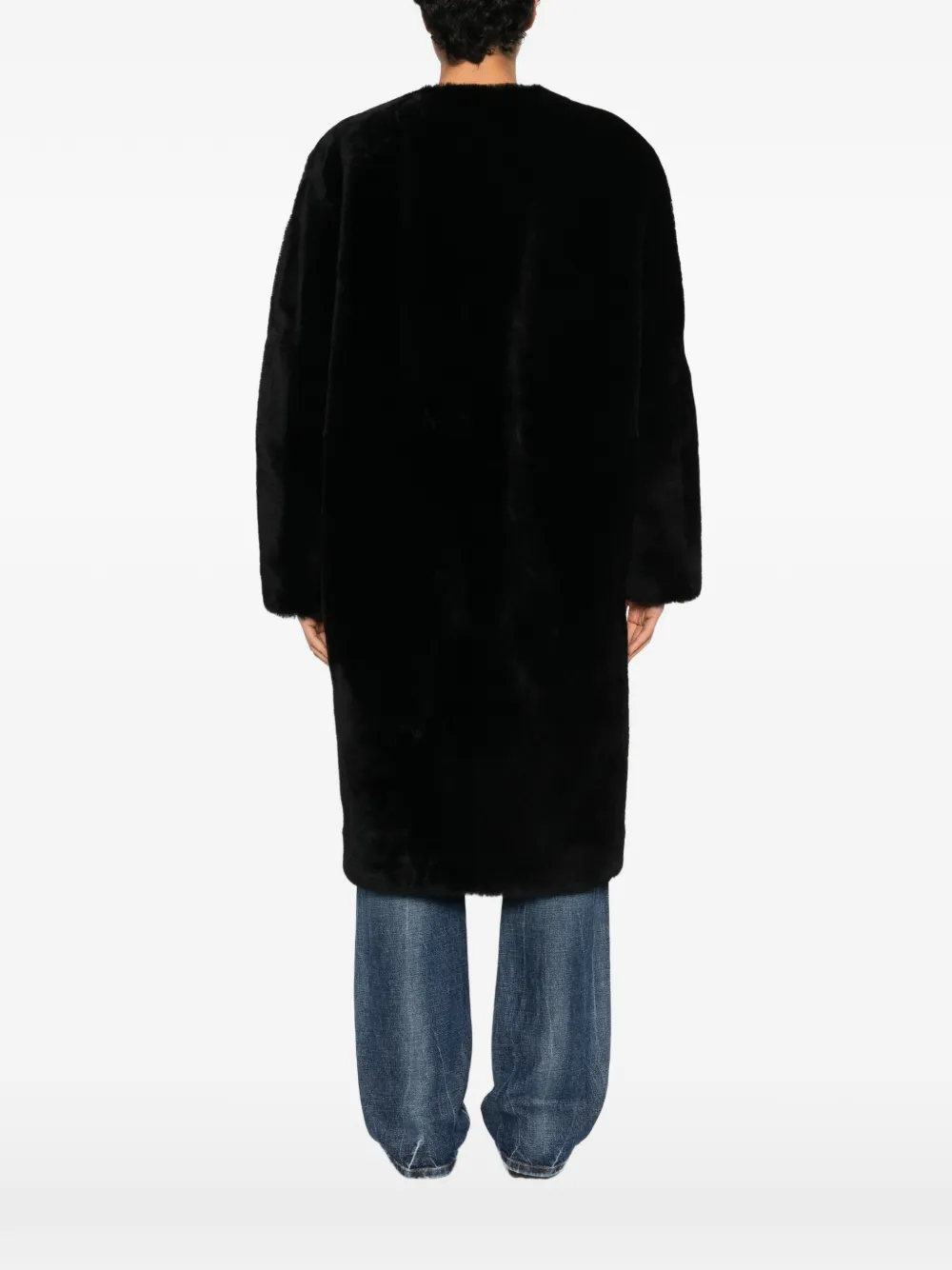 TOTEME Lammy coat Zwart