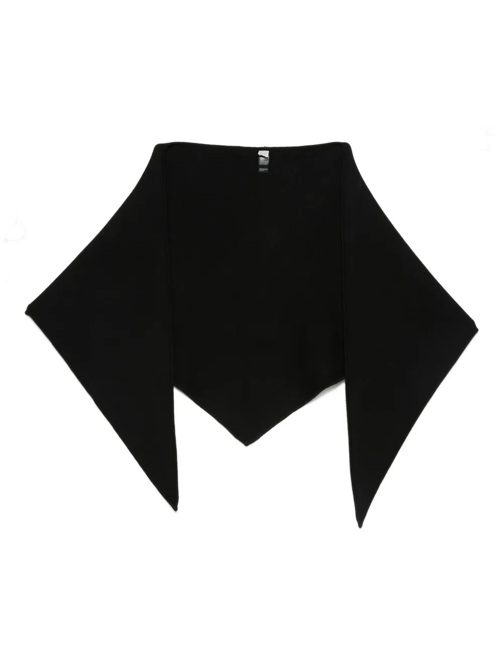 TOTEME triangle scarf | Black | Image 1