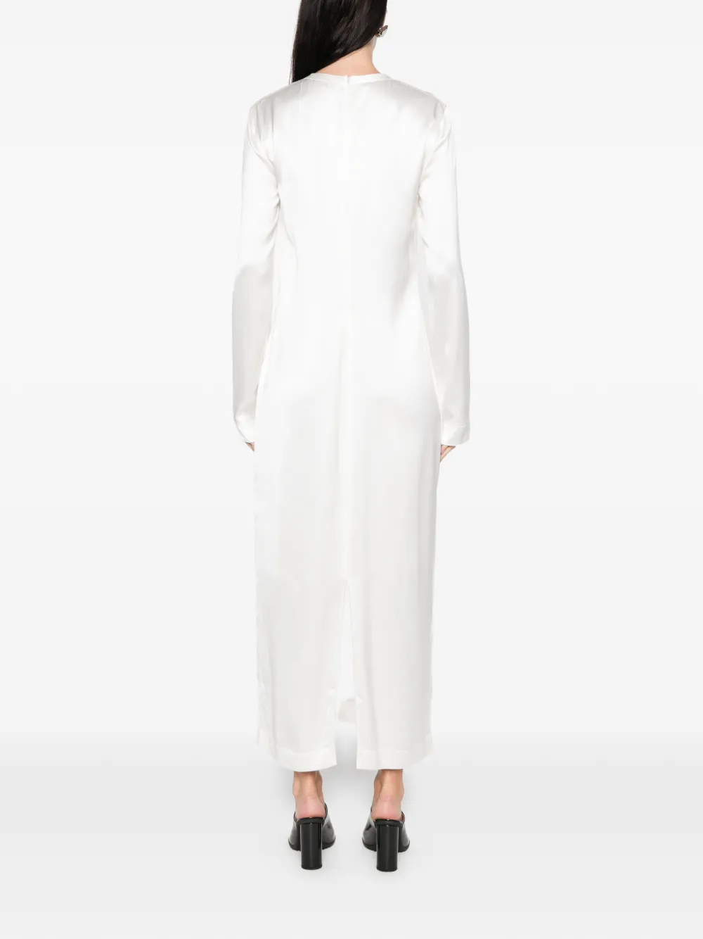 TOTEME Midi-jurk met lange mouwen Wit