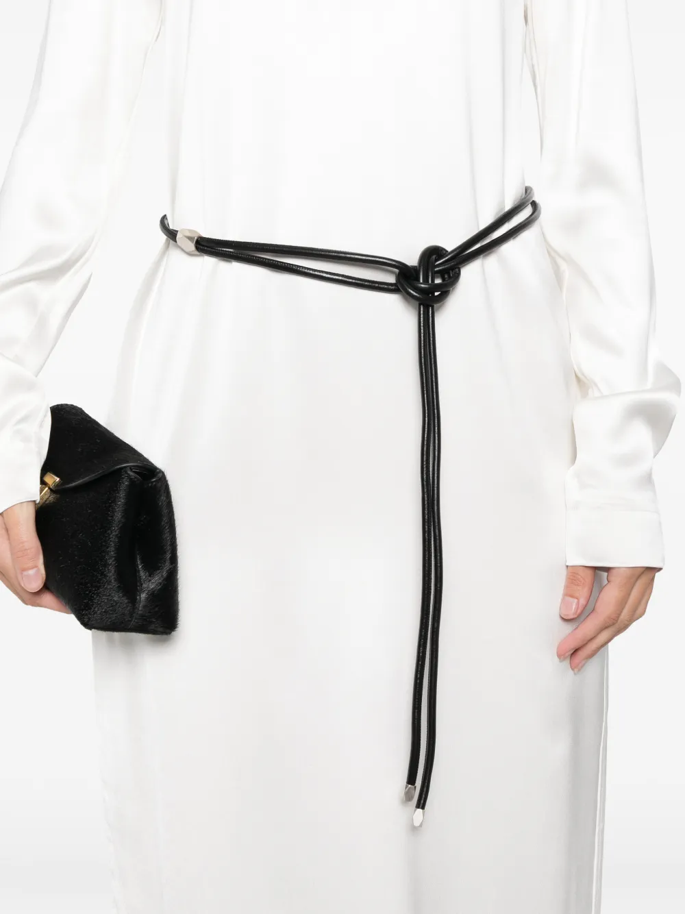 TOTEME Midi-jurk met lange mouwen Wit