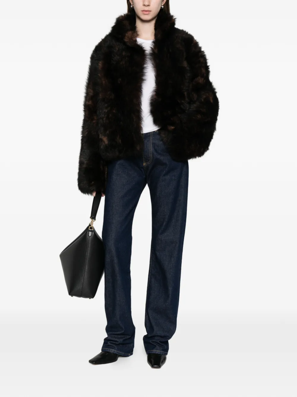 TOTEME Silky Shearling Jacket | Faux Fur & Shearling Jackets | Image 2