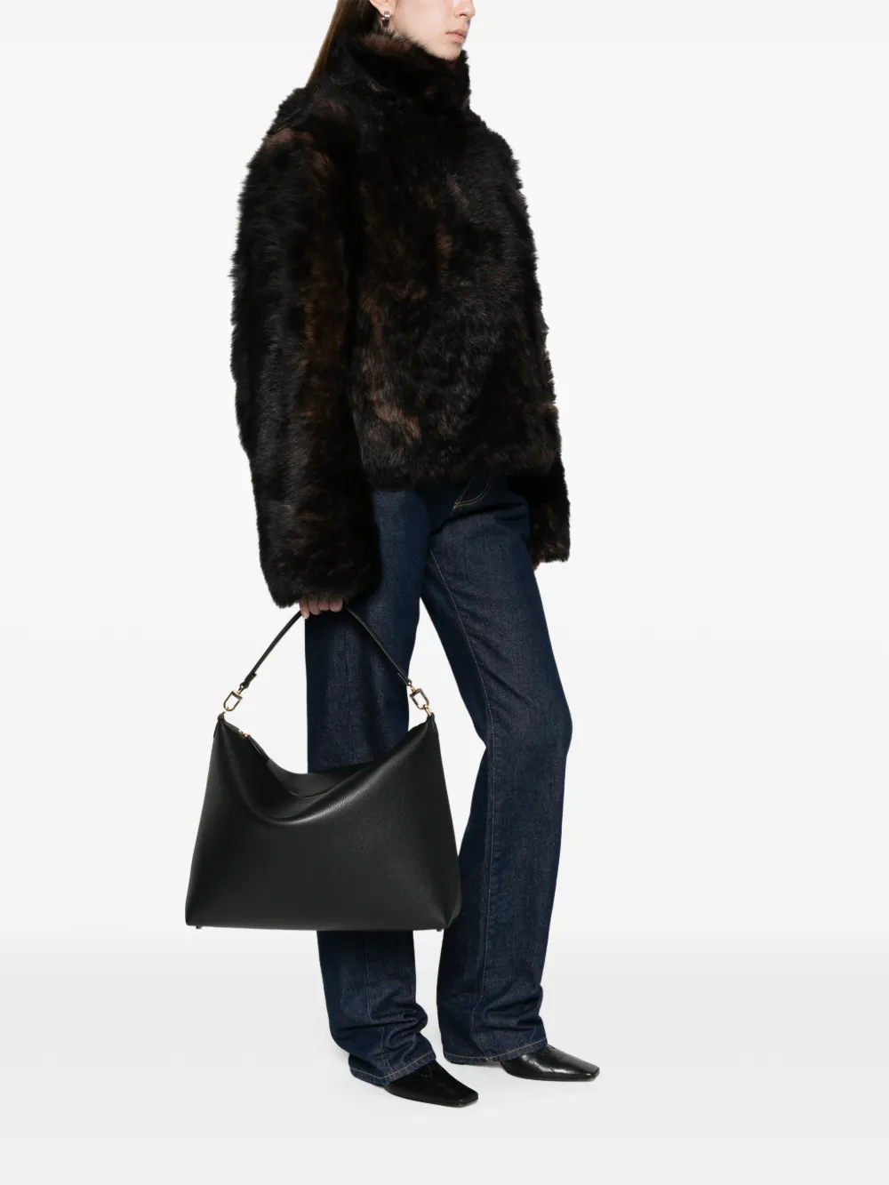 TOTEME Bevel medium shopper - Zwart