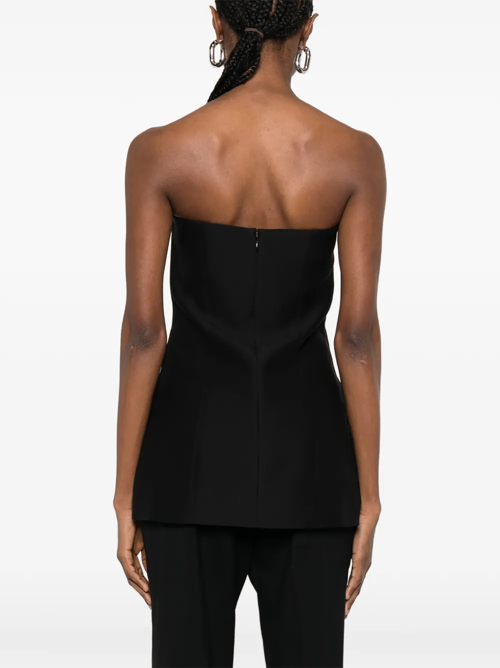 TOTEME Strapless top Zwart