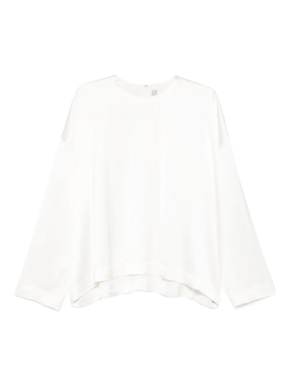 Totême Round-neck Blouse In White